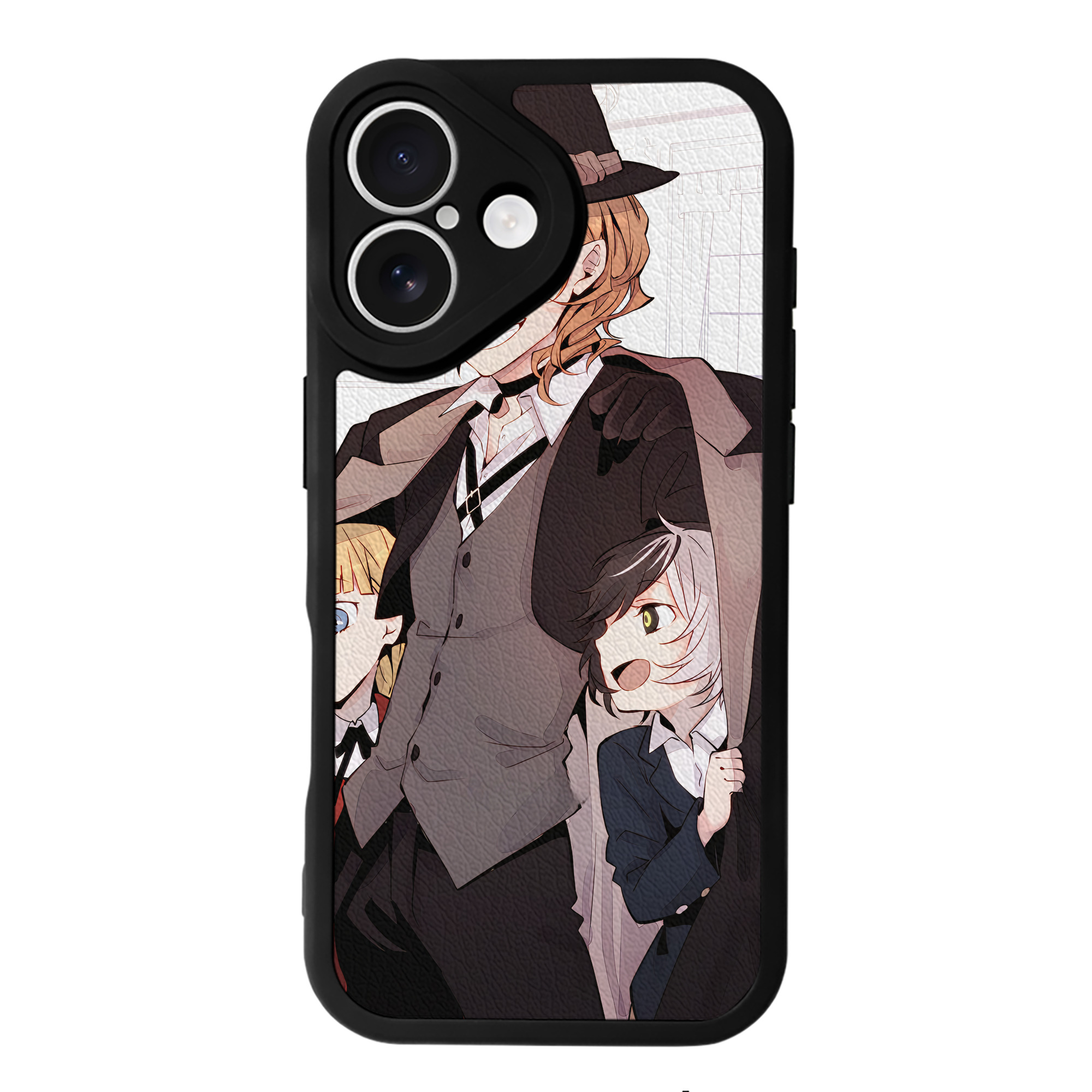 （画像用） 文豪ストレイドッグス Bungo Stray Dogs 【iPhone 16シリーズ対応】シリコンスマホケース（レザー調） 材質：シリコン